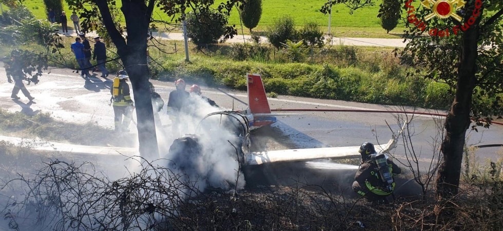 Incidente aereo vicino all'aeroporto Orio al Serio di Bergamo